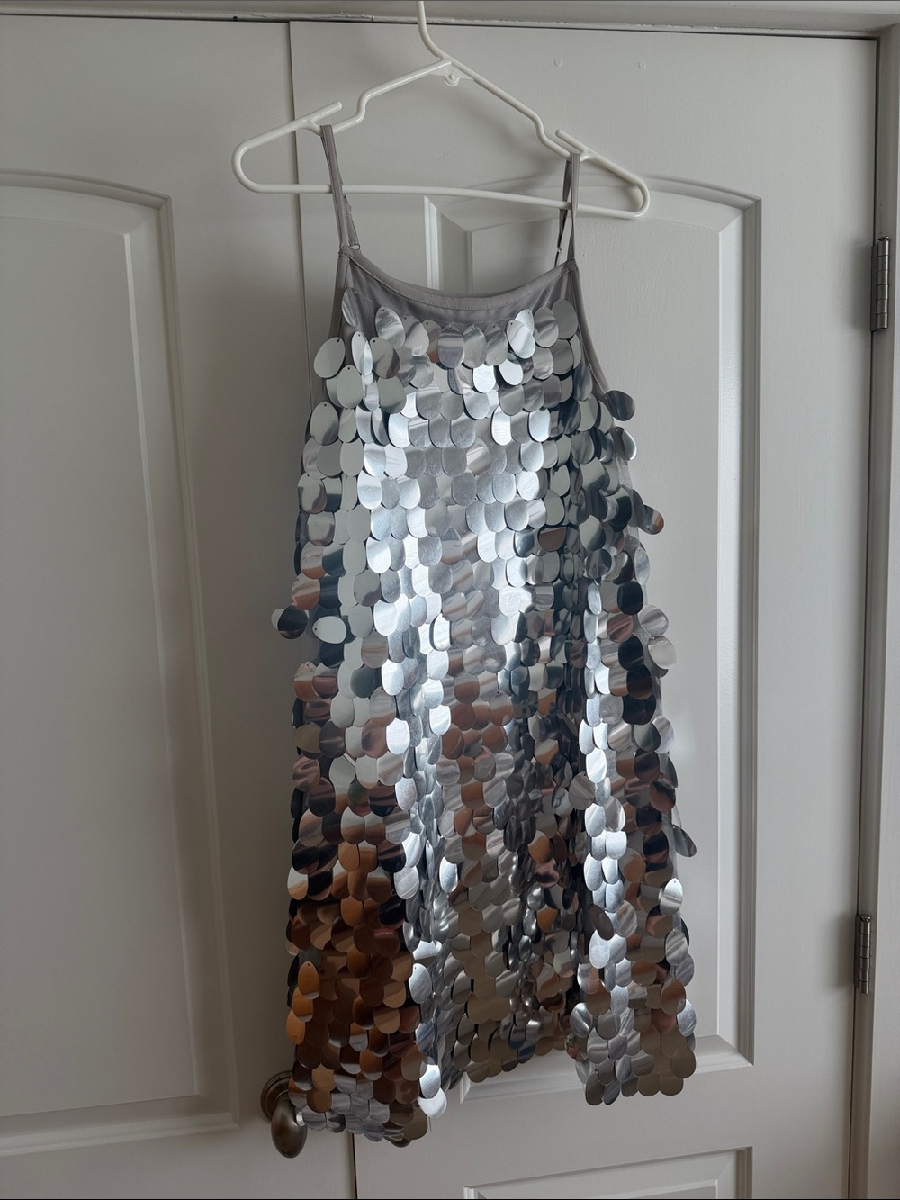 Silver Sequin Dress Women’s Size 8